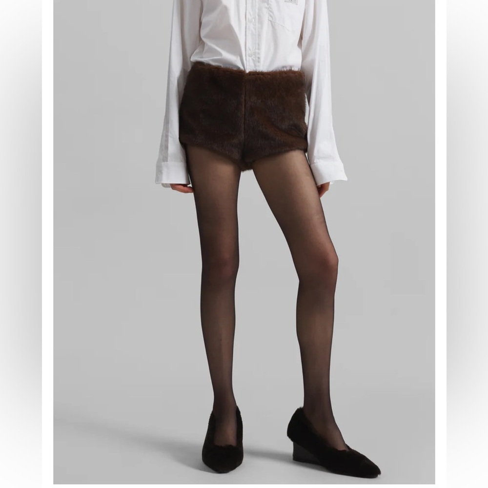 The Frankie Shop Fur Shorts